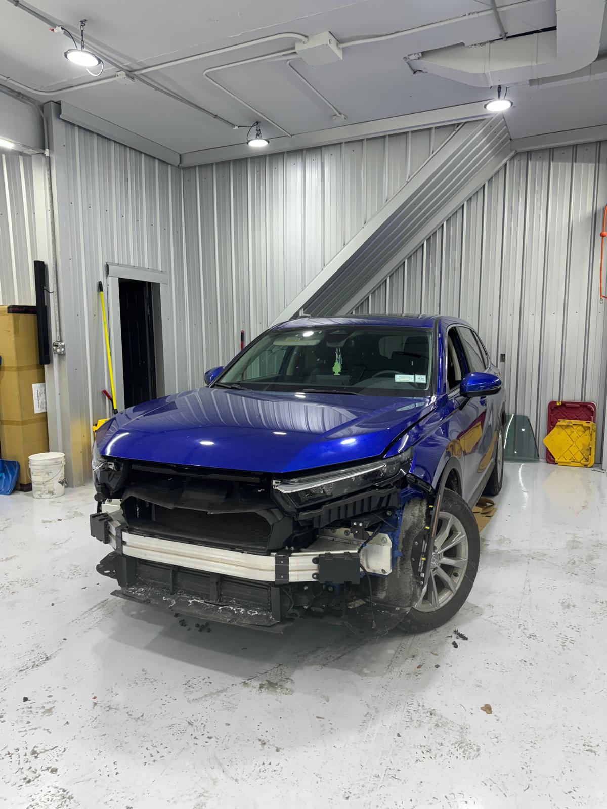 Front collision disassembly